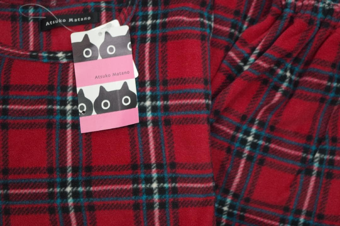 【新品】マタノアツコ/ワコール　ひょっこりクロネコフリースパジャマ（LL)