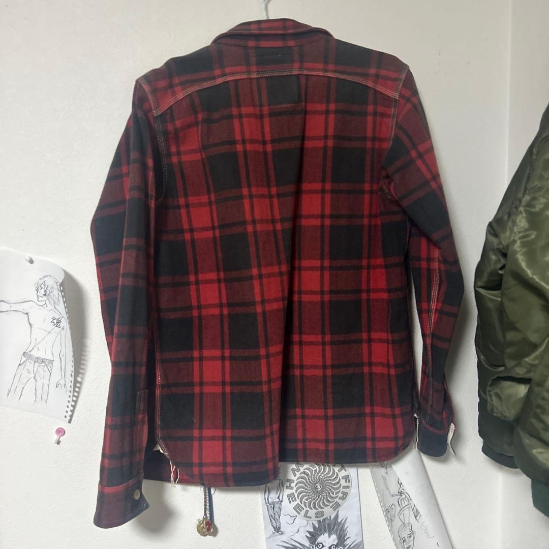 SAMURAI JEANS ヘビーネルシャツ チェック柄