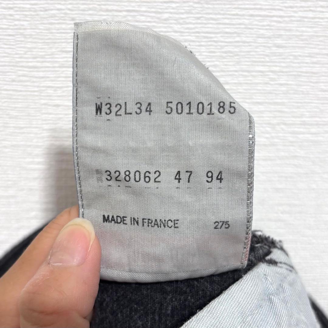 【Levi's】501 ブラックデニム　ユーロリーバイス　フランス製　32/34