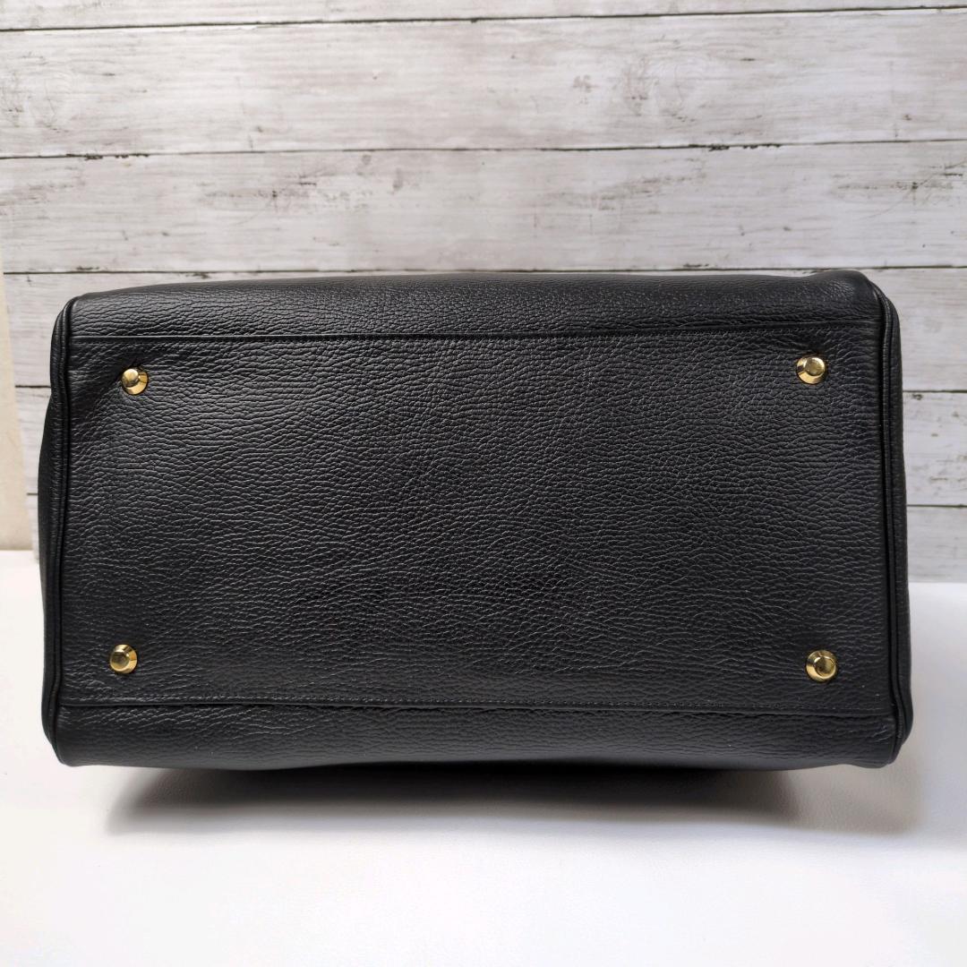 未使用 ヤングアンドオルセン エンボス レザー ベルテッド トートバッグ M