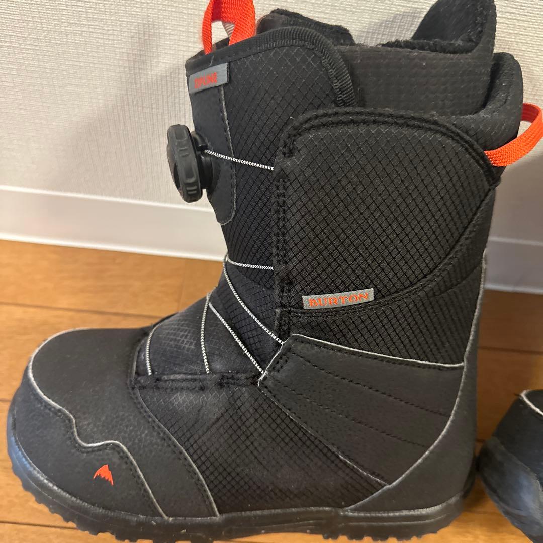 BURTON YOUTH ZIPLINE 子ども用スノーボードブーツ ブラック