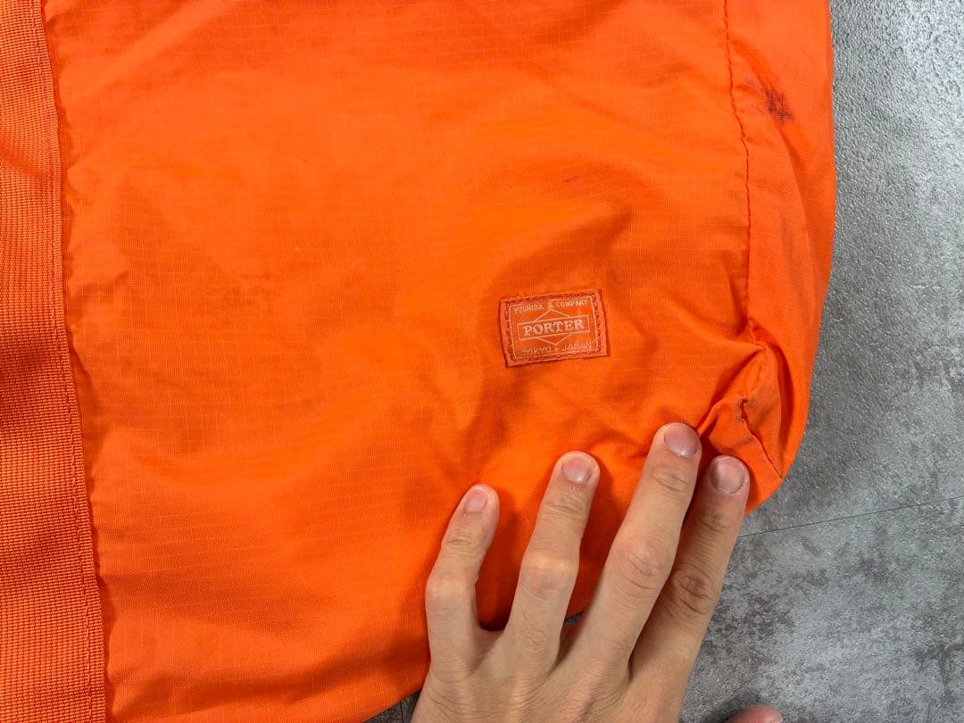 【廃盤/南京錠付】PORTER TRIP 大容量 ボストンバッグ オレンジ