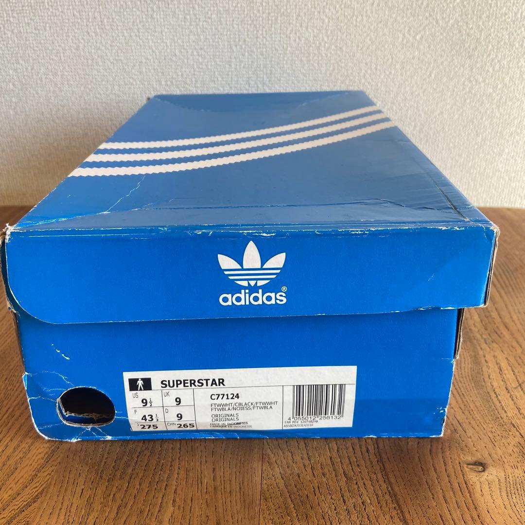 【新品】 adidas スーパースター スニーカー ホワイト 27.5