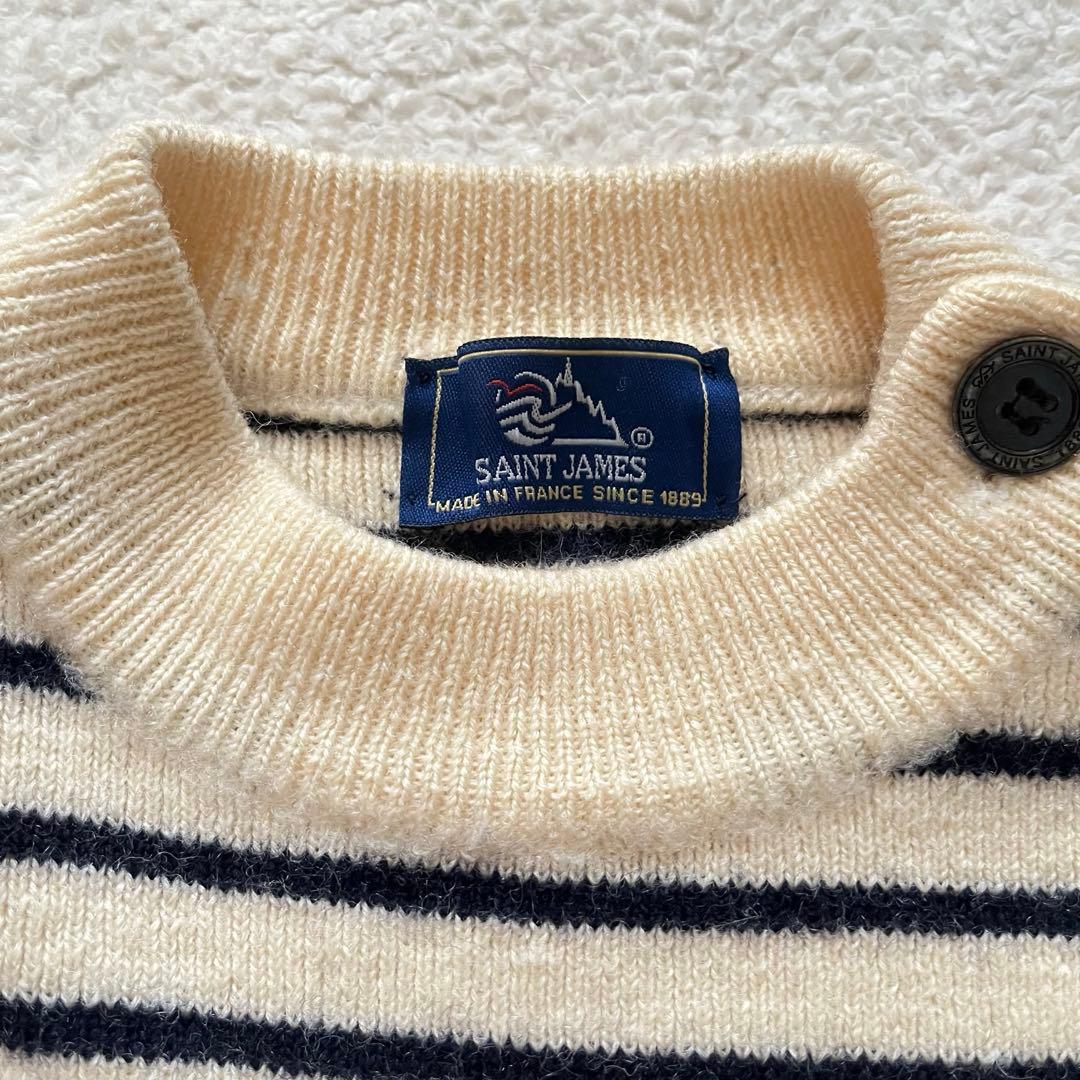 【美品】 80s 90s セントジェームス ボーダー ウール ニット フランス製