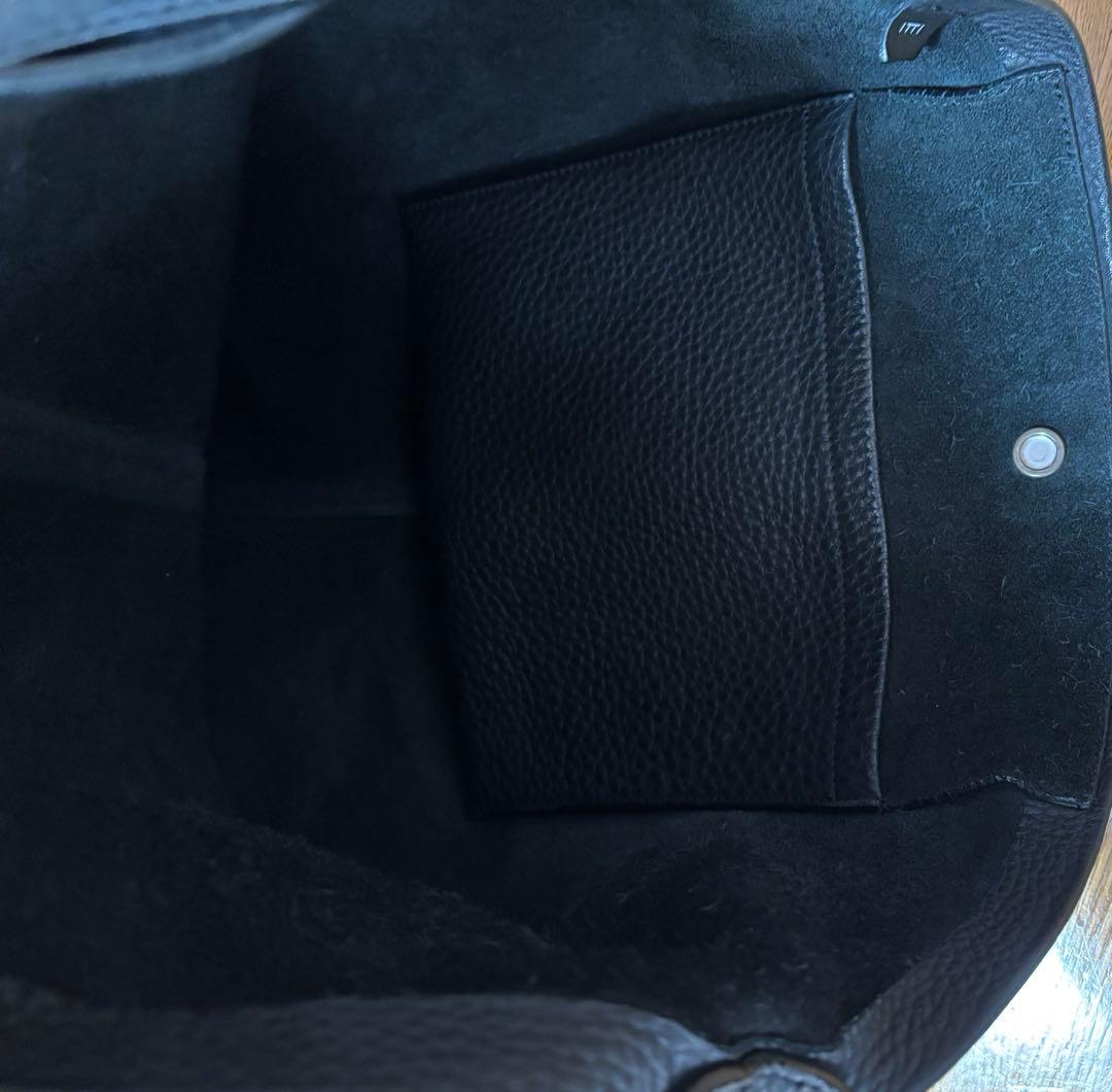 ITTI マリーバケットショルダートートバッグ レザー ブラック