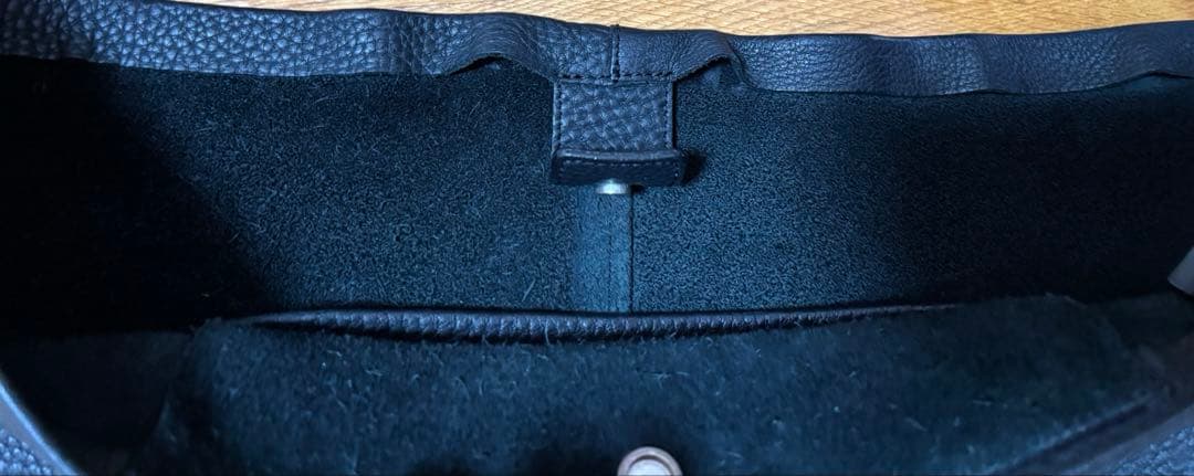 ITTI マリーバケットショルダートートバッグ レザー ブラック