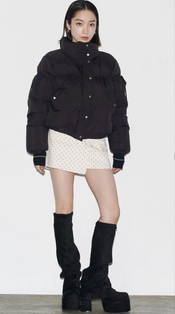 EMODA ルーズフレアカバーフィットブーツ　Lサイズ