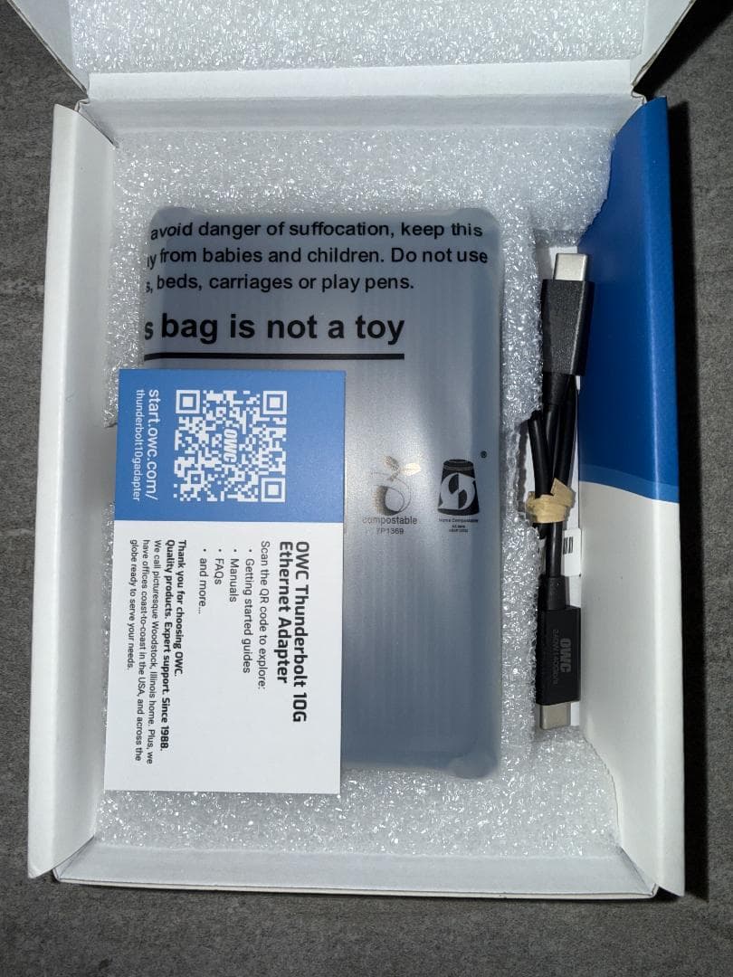 【へへへへ】OWC Thunderbolt 3 10G Ethernet