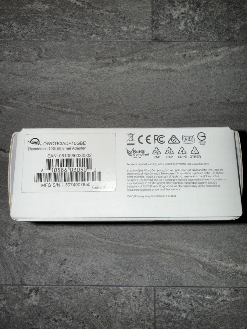 【へへへへ】OWC Thunderbolt 3 10G Ethernet