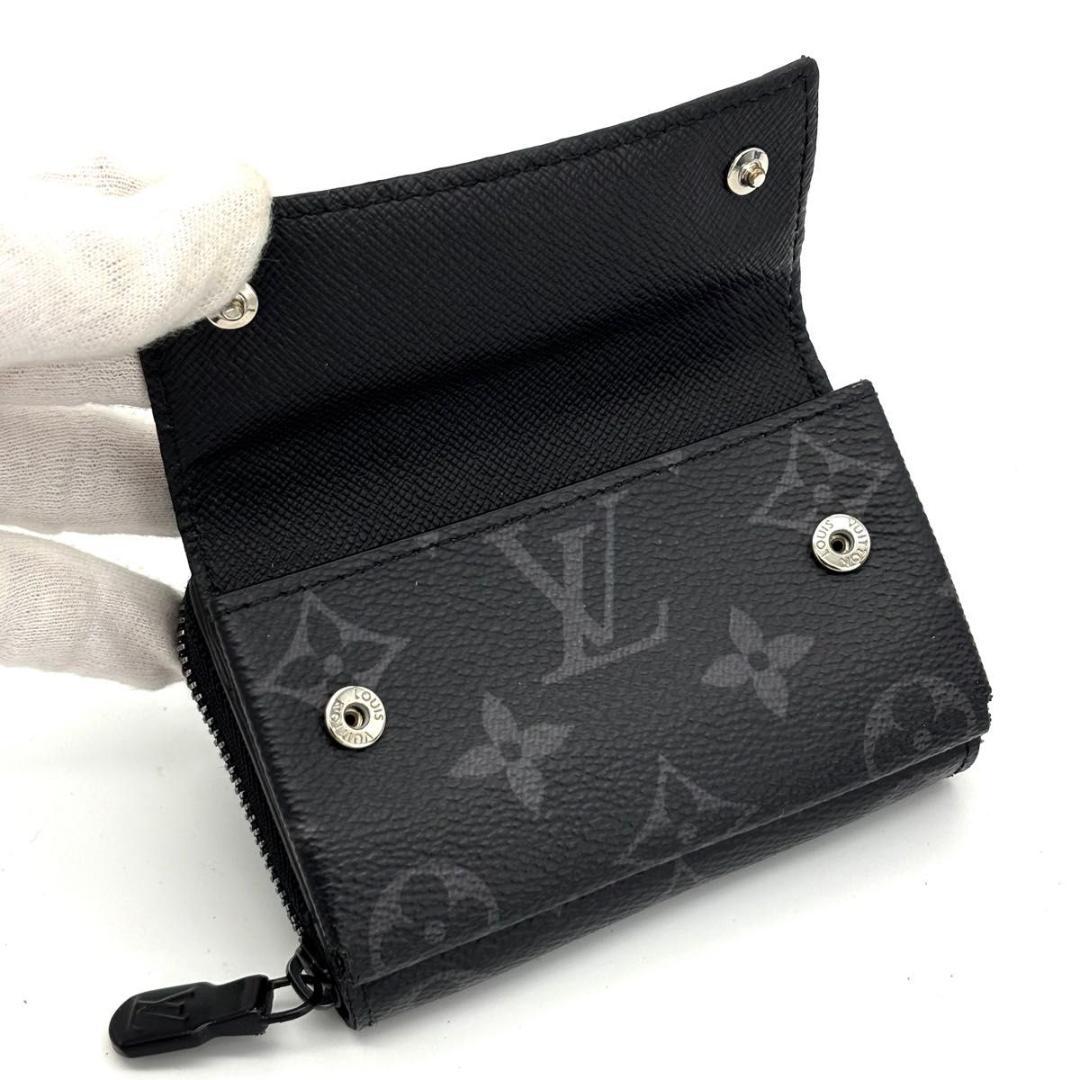 【新型】ルイヴィトン ケース ジッピーオーガナイザー モノグラムエクリプス