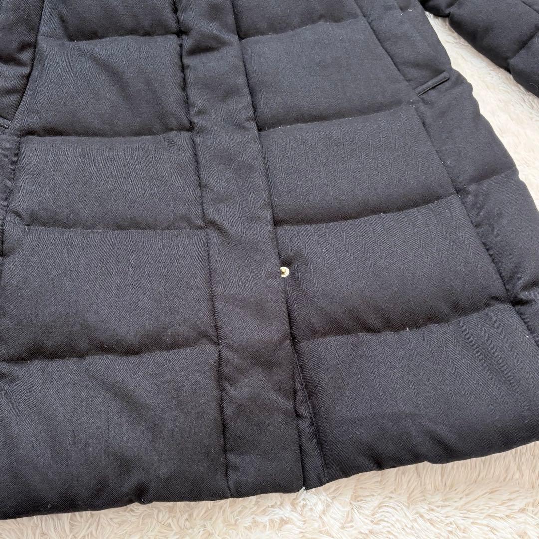 高級✨マッキントッシュフィロソフィー ベルト付きダウンコート フード　38