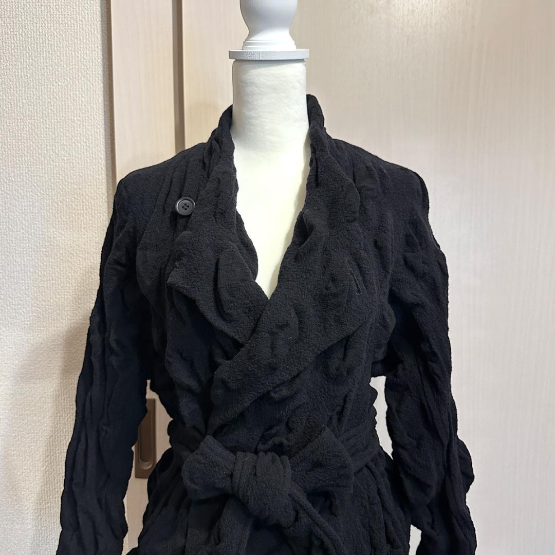 ISSEY MIYAKE　立体ウールカーディガン size2 HR0172