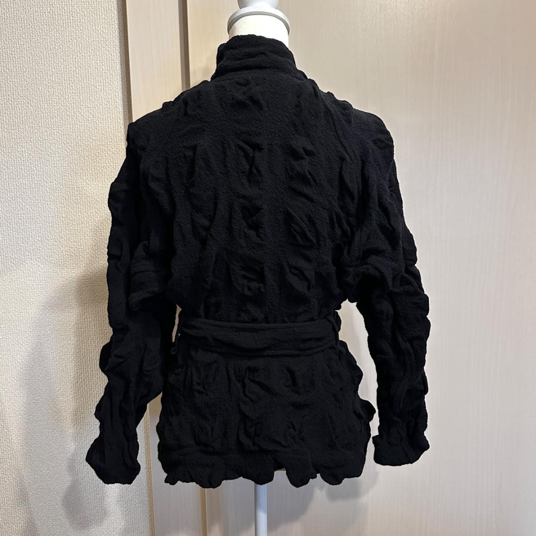 ISSEY MIYAKE　立体ウールカーディガン size2 HR0172