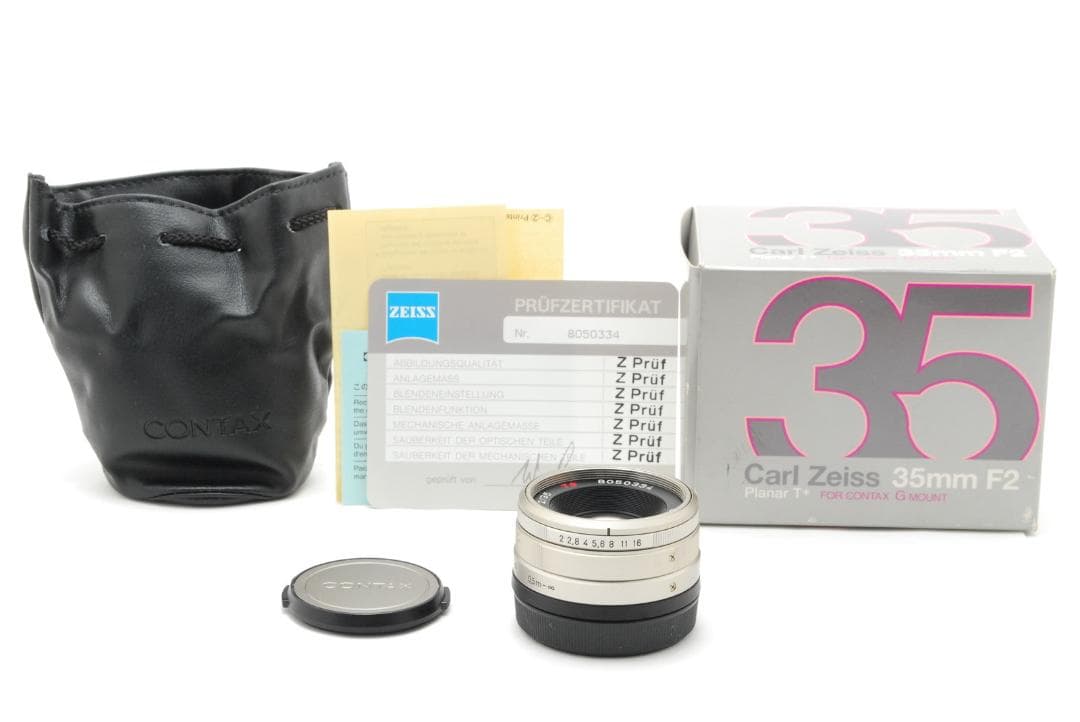 【美品 箱＆ケース付き】 Contax Carl Zeiss 35mm F2