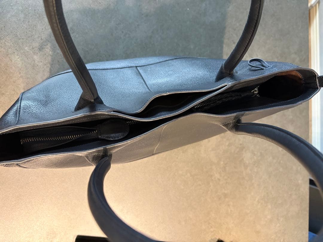 SAC`S BARで購入 濃紺レザー トートバッグ