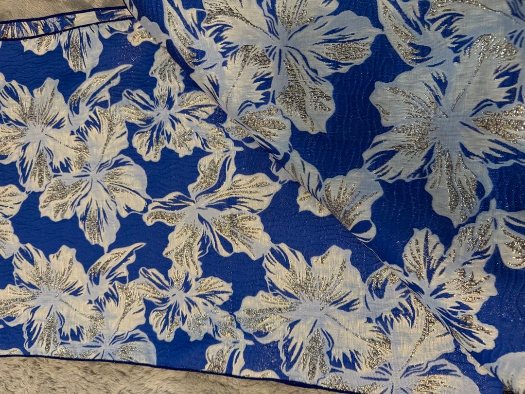 なの　大人兵児帯【ブルーコンパクタ】【夢想花】セット