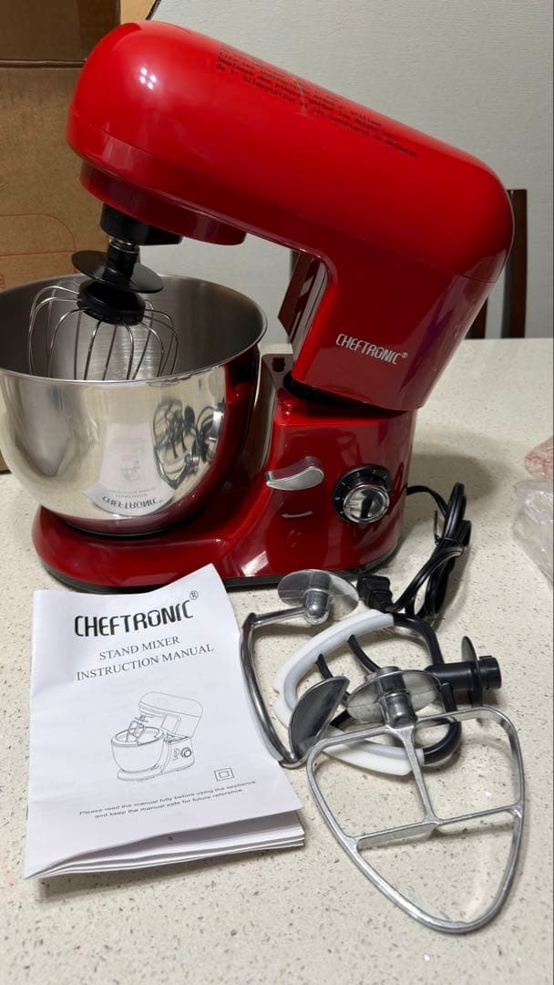 CHEFTRONIC スタンドミキサー 赤