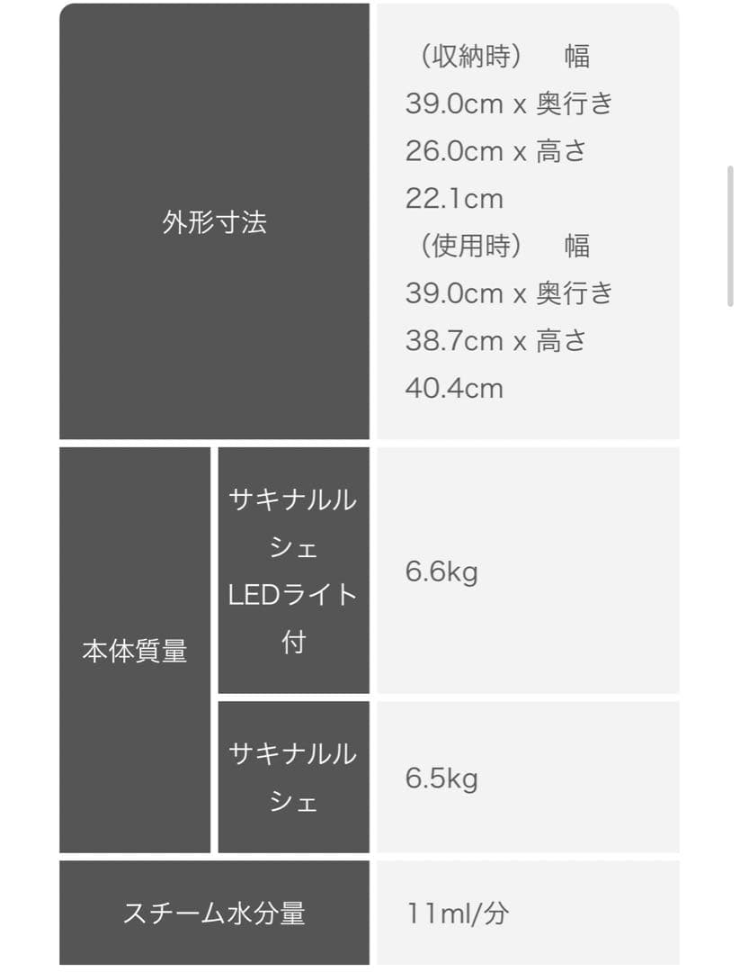 サキナ美顔器　ルルシェ　SAQINA