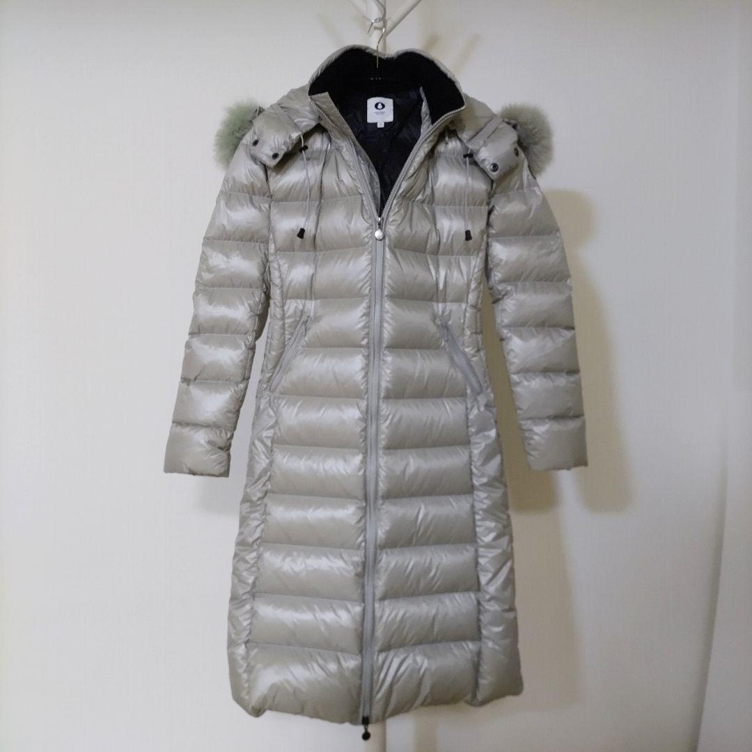 【未使用級】スノーマン ニューヨーク リアルファー ダウンコート グレー XS