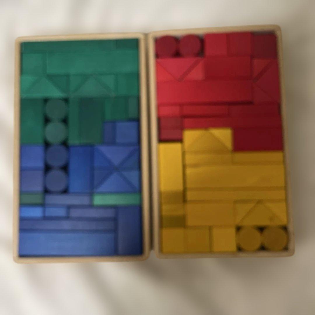 伸芽会　木製積み木セットとスタイルブック