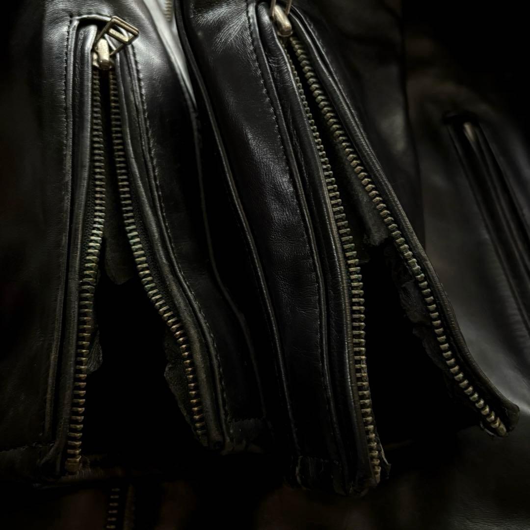 ★ホースハイド 3Ⅼ★ WIND ARMOR シングル ライダース 韓国 黒