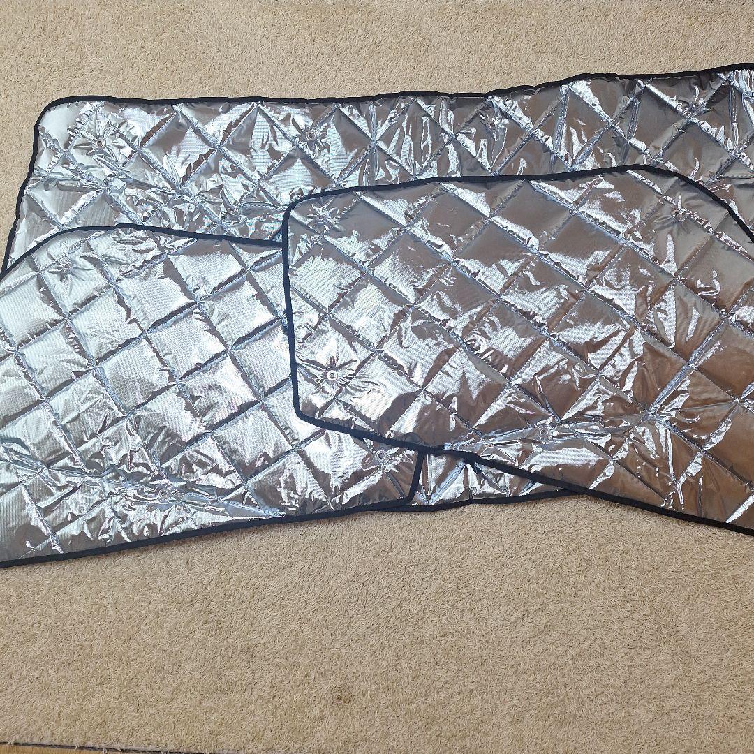 新品未使用カムロードアイズシエードフロントカバー グレー 3枚セット