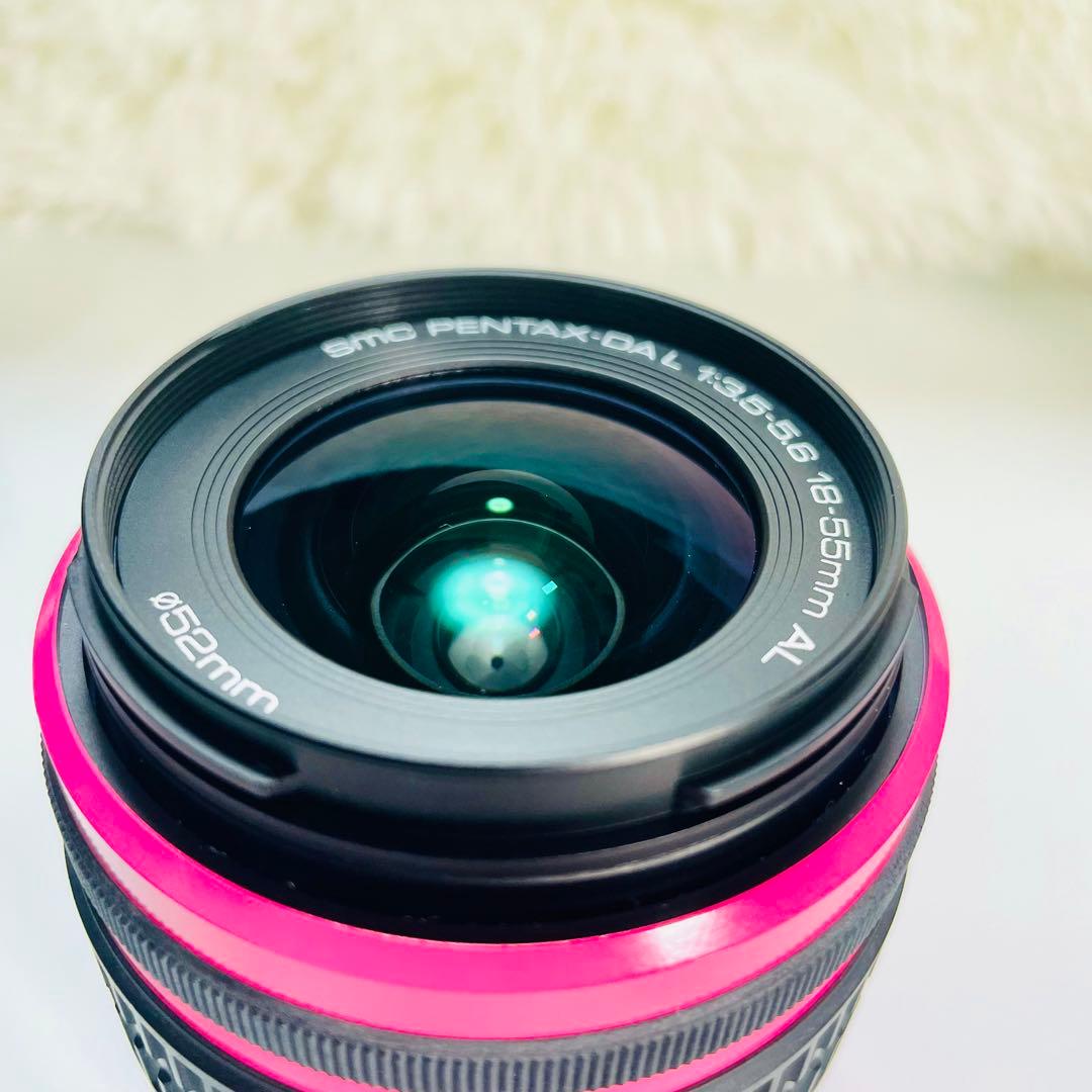 超美品　PENTAX K-r レンズキット　特注カラー　ピンク　グリーン