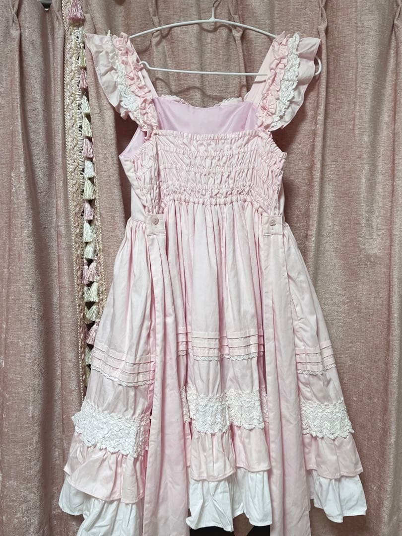 Angelic Pretty Sweetフリルジャンパースカート ピンク