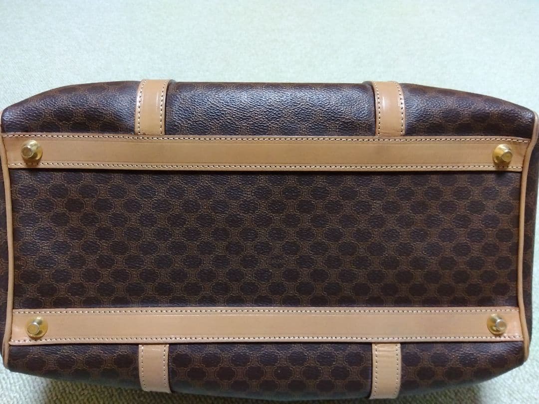 CELINE マカダム柄　ボストンバッグ　※比較的きれいなお品かと思います！