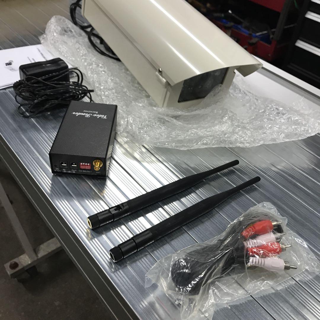 ワイヤレス防犯カメラ　レシーバー付き