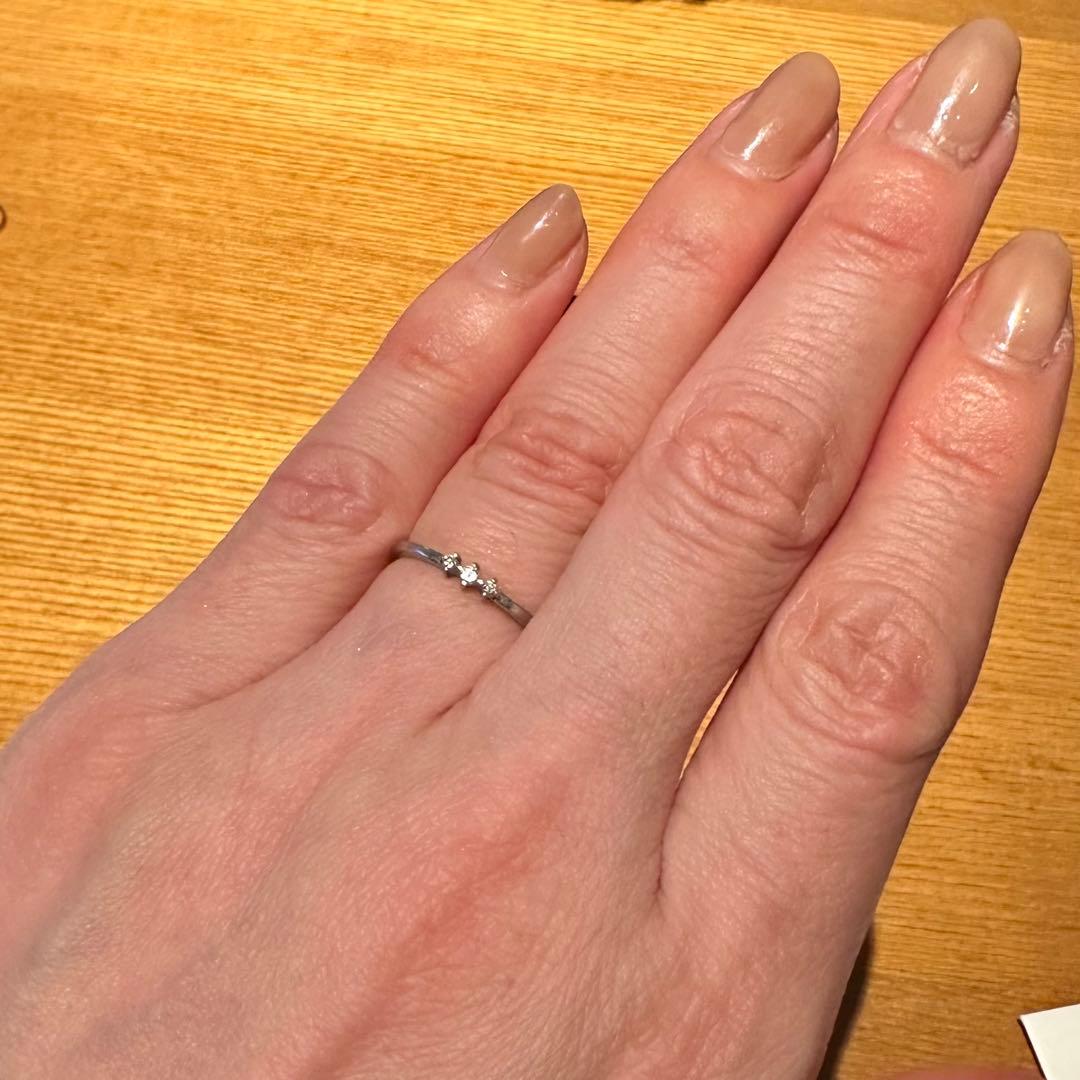 値下げ！ete pt900 ダイヤモンドリング