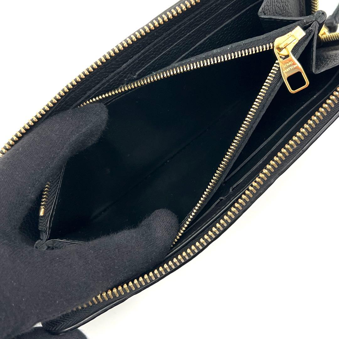 【最新モデル】ルイヴィトン アンプラント ポルトフォイユクレマンス 長財布 黒