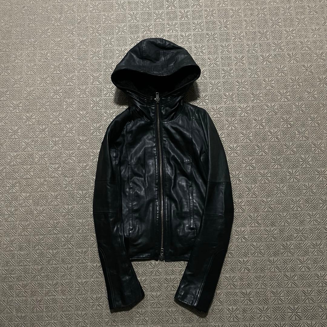 ジャケット・アウター opium darkwear black leather foodie Jkt