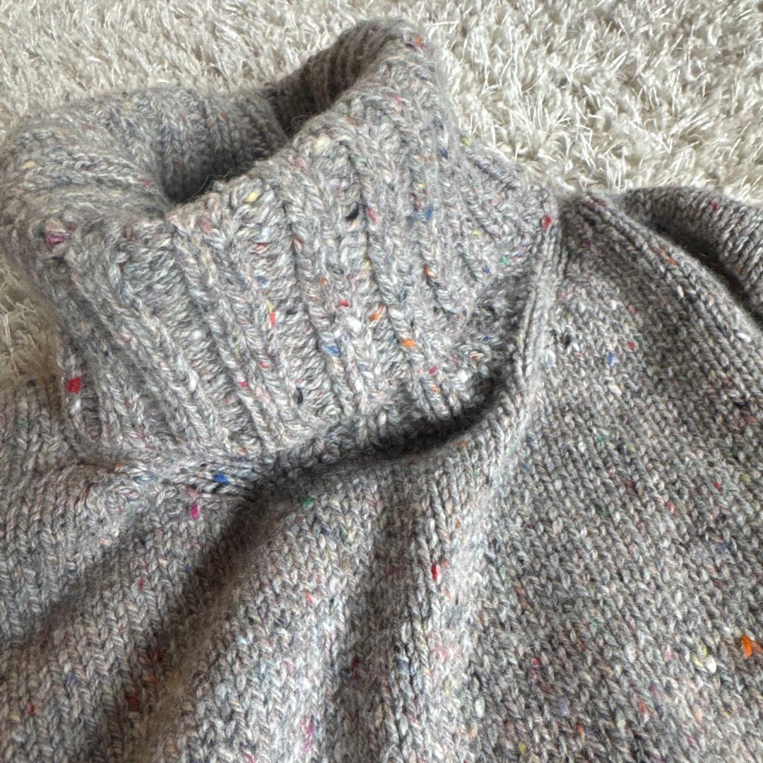 ギャルリーヴィー ファインウールタートルネックニット ライトグレー