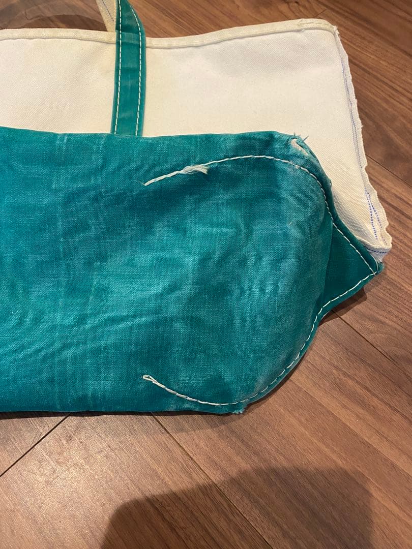 美品　ギザタグ LL Bean トート グリーン L ビーン 80s