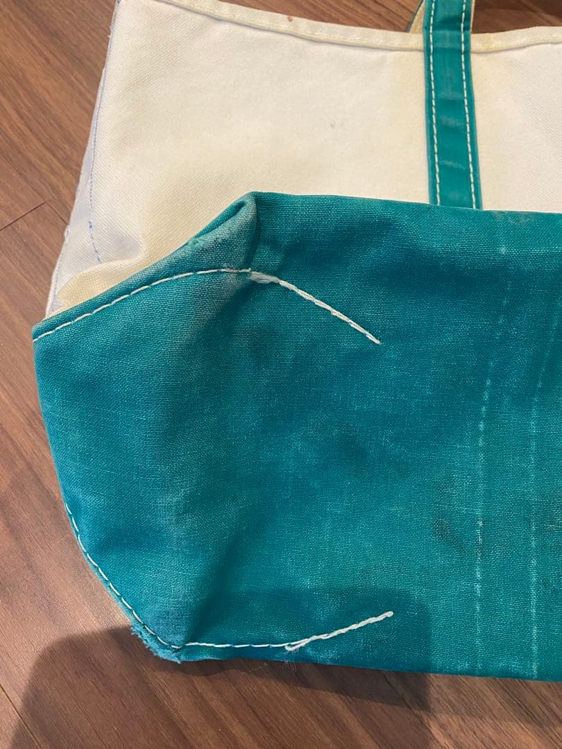 美品　ギザタグ LL Bean トート グリーン L ビーン 80s