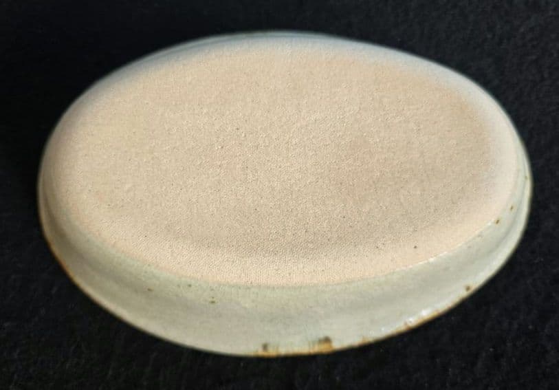 市野吉記　コウホ窯　シノワズリ　楕円深皿　花　➄