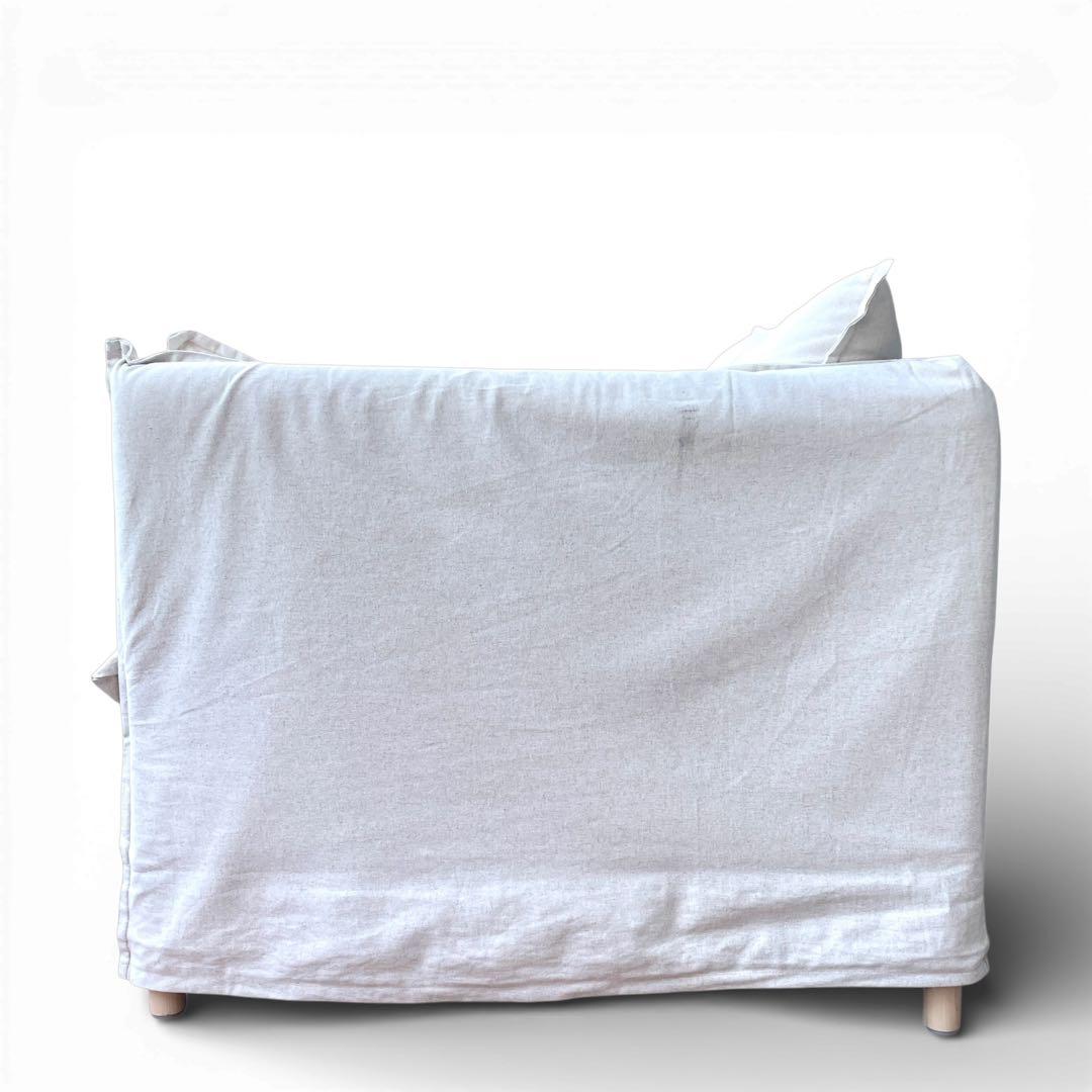 【廃盤品】 ikea イケア バックセーレン 1.5人掛 ナチュラル ホワイト