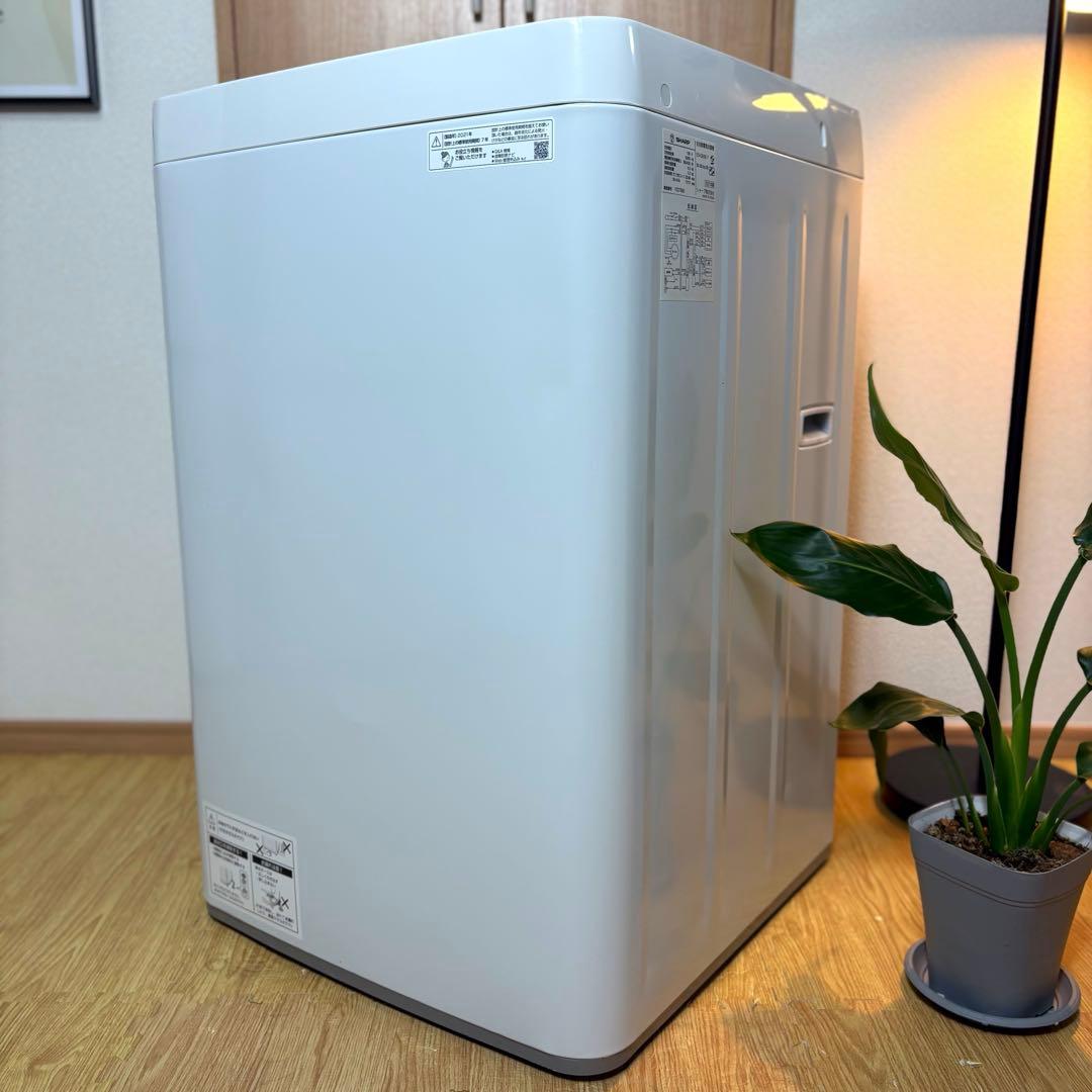 2021年製 洗濯機 一人暮らし 単身用 6kg 保証付き 送料無料 シャープ