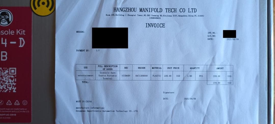 [新品]Clockwork uConsole CM4-D 4GB(LTE付)