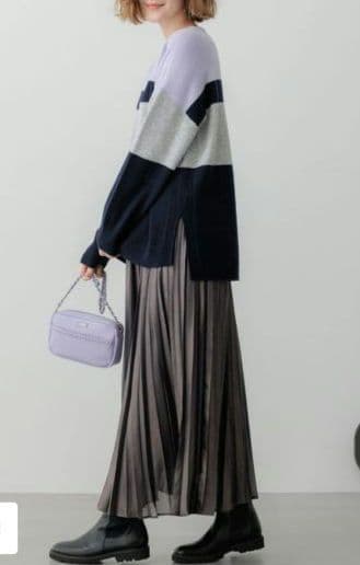 らん様 カラーブロック ニット 38サイズ