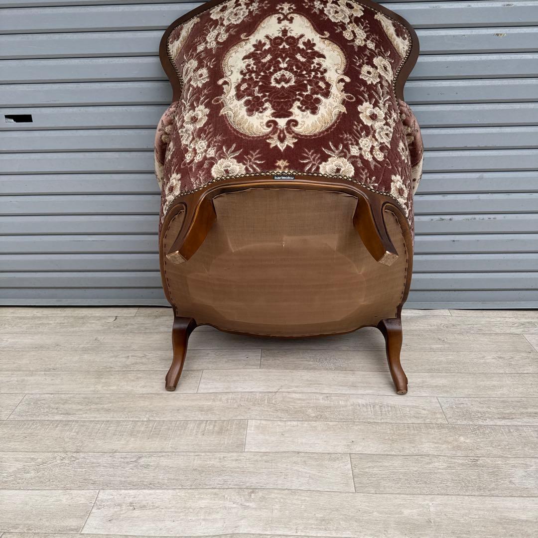 karimoku 金華山　カリモク 1人掛けソファ 鋲打ち ヴィンテージ