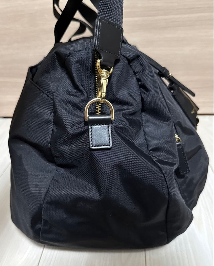 【美品】agnes b. アニエスベー 2way ボストンバッグ ナイロン 黒