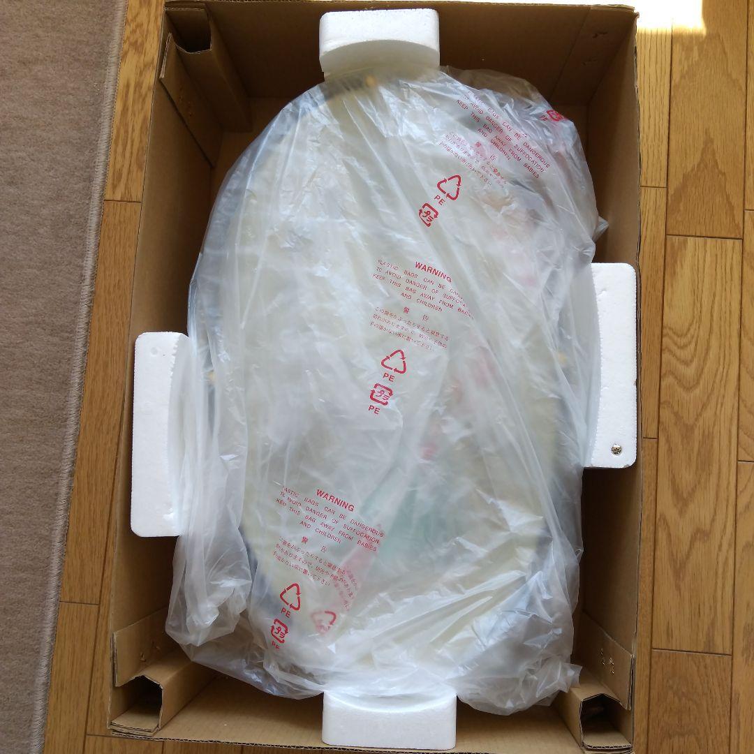 楕円形掛時計 振り子付き ホワイト