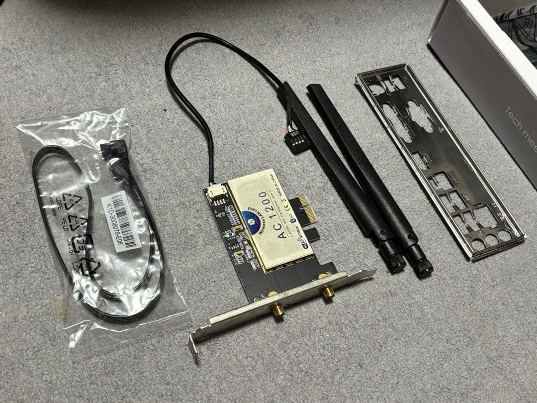 B450マザーボードとRyzen 7 3800XT DDR4 16GBメモリ