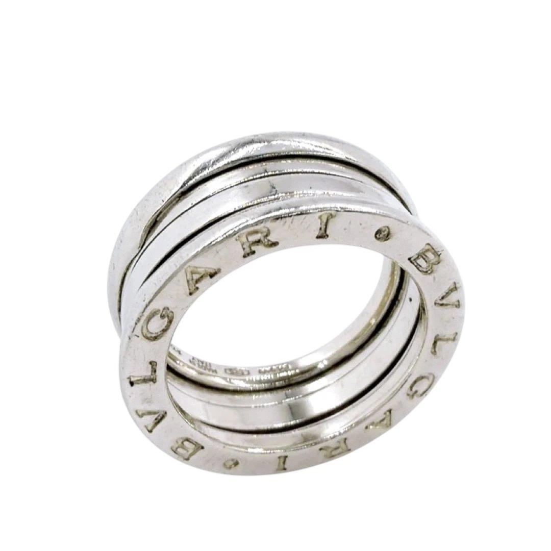 【美品】ブルガリ ビーゼロワン リング 10号 シルバー 925 ダブルロゴ