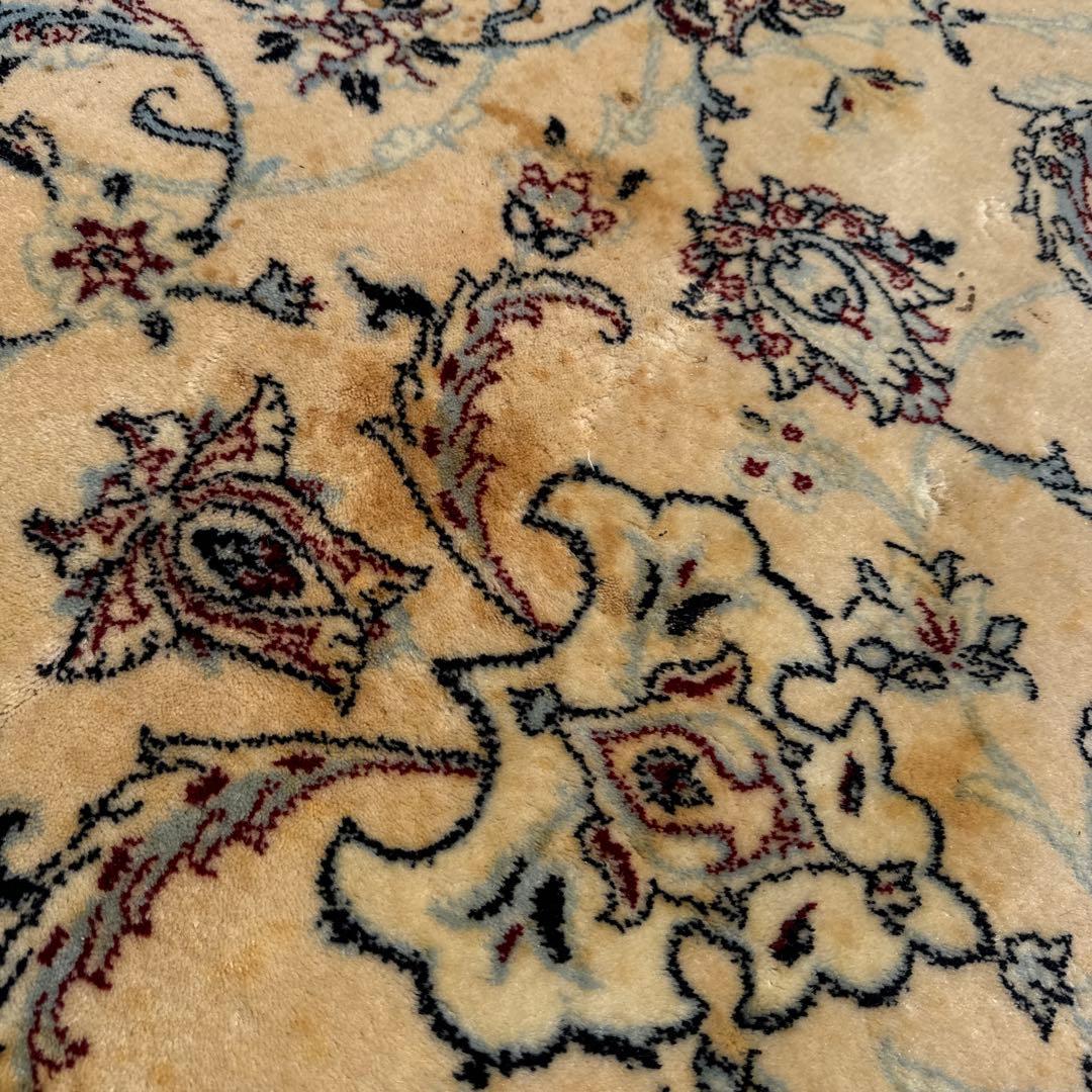 イラン製ウールラグ 200x250 cm ベージュ