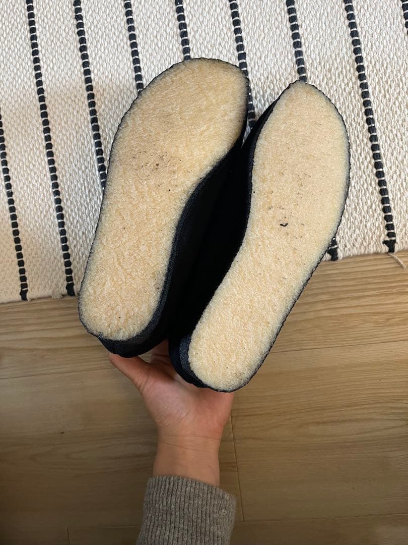 CLARK'S ORIGINAL/ 黒 /モカシン/uk5/ほぼ未使用