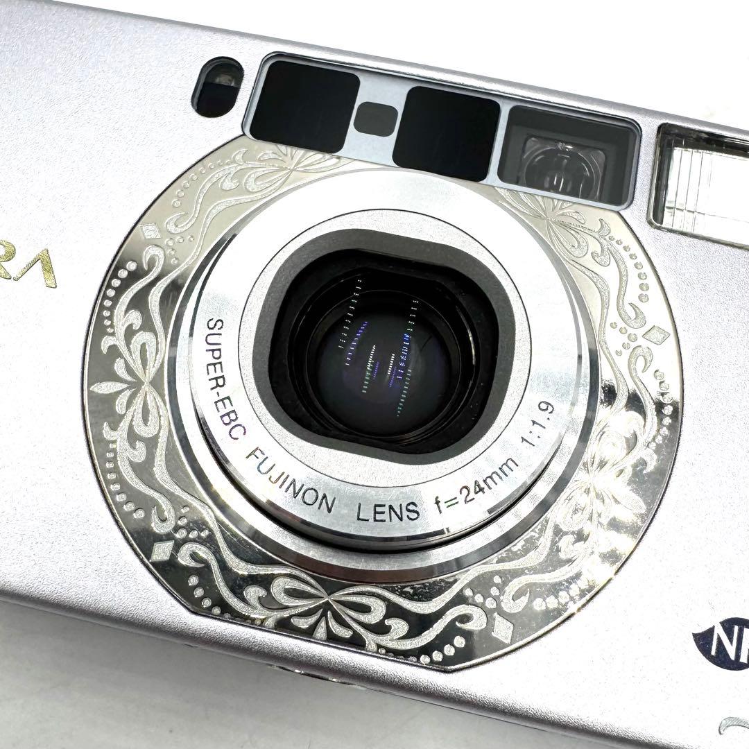 動作良好 FUJIFILM NATURA S ラベンダー フィルムカメラ
