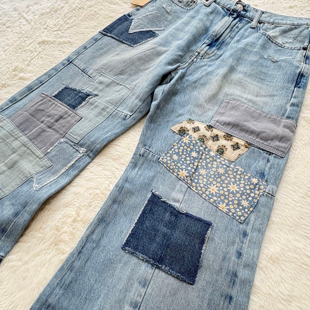 未使用タグ＊Polo Ralph Lauren　 パッチワークデニム